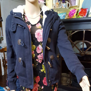 Nice lined jacket with hood. Thick,warm .Aeropostle  .Sz,S P